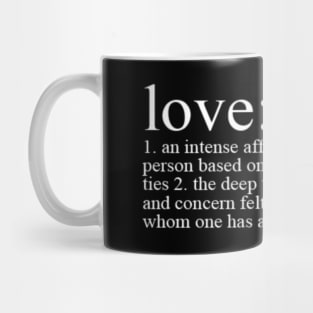 love definition Mug